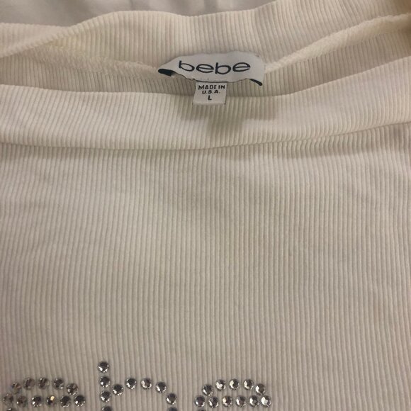 White Bebe shirt, never worn! - Picture 2 of 2